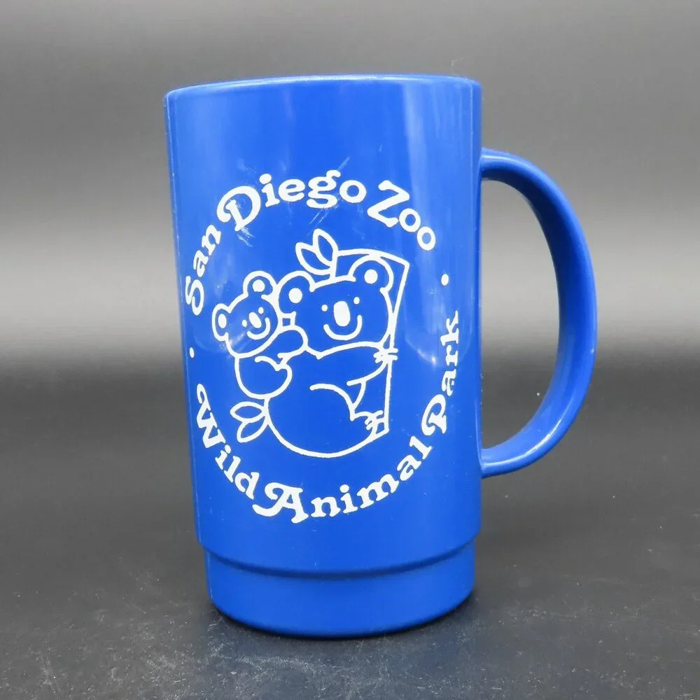 San Diego Zoo Plastic Mug Vintage Wild Animal Park